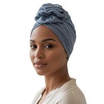 Klasyczny Turban Z Różą Mussa 003 Z Muślinu Bawełnianego Komfort I Styl