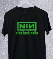 Nine Inch Nails Men039s S5XL Black Tshirt Unisex T-Shirt S įvairiaspalvis