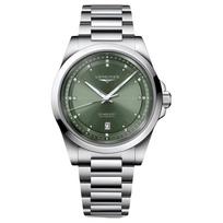 LONGINES Concas Yuedong series automatic mechanical movement waterproof 100 meters Swiss watch 41mm green dial stainless steel case L3.830.4.07.6