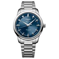 LONGINES Classic Replica Series Automatic Mechanical Movement 50 Meters Waterproof Swiss Watch 40mm Blue Dial Stainless Steel Strap L1.650.4.92.6 mėlyna