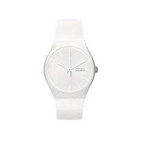 SWATCH Originali Spalvinga Serija Kvarcinis Mechanizmas 30 Metrų Atsparus Vandeniui Unisex 47,4 mm Baltas Ciferblatas Biologinės Kilmės Medžiagos Korpusas Silikoninis Dirželis SO29W704-S14 kvarcas