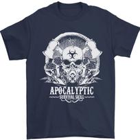 26 Apocalyptic Survival Skill Skull Gaming Mens T-Shirt 100% Cotton Unisex T-Shirt S įvairiaspalvis