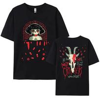 Game Fran Bow T-shirt Cotton Short Sleeve Loose Female Tshirts Unisex Streetwear Fashion O-neck Women/Men Casual T Shirt Clothes S įvairiaspalvis