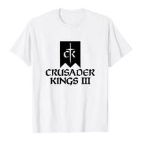 Game Crusader Kings III T-shirt Summer Cotton Short Sleeve Male Tshirts Unisex Streetwear Design Graphic Printing S