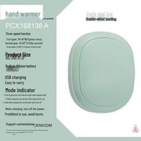 Portable USB Rechargeable Hand Warmer One Size