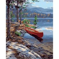 GATYZTORY Painting By Number Landscape DIY Oil Picture With Frame On Canvas HandPainted Craft Kit For Adult Drawing Wall Art D 30x20cm no frame
