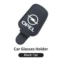 AAIW1 Car Sunglasses Holder Sun Visor Glasses Clip Interior Accessories For Opel Corsa Astra Insignia Vectra Zafira Meriva Mokka juoda