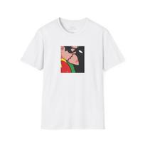 Batman and Robin Kiss T-Shirt | Pop Art Superhero Square Print S įvairiaspalvis