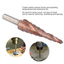High Speed Steel M35 Hole Opening Tool Cobalt Coating Hole Reamer Pagoda Step Drill Bit  Large Bit 4-12B(9steps)