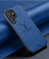 For Samsung Galaxy S23 S22 S21 S20 S10 Plus Ultra Case Soft Cloth Deer Protective Back Cover Case For Samsung S20 S23 FE For S23 mėlyna