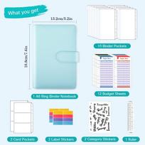Macaron A6 Loose-leaf Notebook & Cash Budget 6-Hole Binder Diary