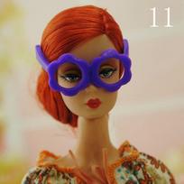Mini plastikiniai akiniai nuo saulės be lęšių Barbie lėlėms Akiniai Ken berniukų lėlėms Vaikų žaislas Lėlių namelio aksesuarai 1/6 raudona