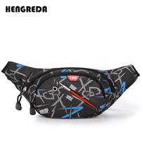 Men's Backpack Hengreda  Fanny Pack Waist Bag Bum Pocket Men Casual Travel Belt Bag Bicycle Women Fashion Nylon Waterproof Crossbody Bags One Size oranžinė