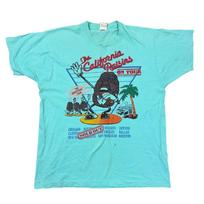 California Raisins kelionės marškinėliai Viršus Viengubas dygsnis Vintage mėlynas Vyriški XL