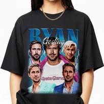 Ryan Gosling Printed Womens Tshirt SpringSummer Fashion Trend Pure Cotton Top Neutral Short Sleeve Tshirt S