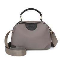 New small square bag, simple Oxford cloth, solid color versatile women's bag, convenient travel messenger shoulder bag tamsiai ruda spalva