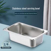 1/4 Size 201 Stainless Steel Gastronorm Food Pan, 10cm Deep
