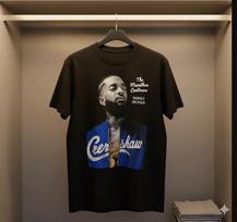 Nipsey Hussle Crenshaw maratonas tęsiasi Memorialiniai marškinėliai - T323 2XL