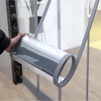 Komercinė permatoma PVC magnetinė šildoma durų užuolaida