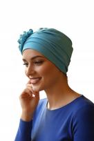 Moteriškas medvilninis turbanas Dalia Kūdikio mėlynos spalvos Stilingas Elegantiškas Patogus black