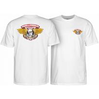Powell Peralta Skateboard Shirt Winged Ripper White S įvairiaspalvis