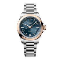 LONGINES Concas Yuedong series automatic mechanical movement 100 meters waterproof Swiss watch 34mm blue dial stainless steel strap L3.430.5.92.6 mėlyna