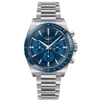 LONGINES Concas serijos automatinis mechaninis laikrodis 100 metrų atsparus vandeniui vyriškas laikrodis Šveicariškas laikrodis 42 mm mėlynas ciferblatas nerūdijančio plieno apyrankė L3.835.4.92.6 mėlyna