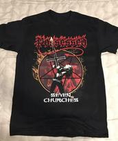Possessed Band Seven Churches Shirt Unisex Albums S To 5XL B137 Unisex T-Shirt S įvairiaspalvis
