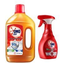 OMO Floral Scent Antibacterial Laundry Liquid & Enzyme Collar Cleaner Set