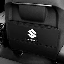 HECQ4 Automobilio Anti-Kick Pagalvėlė Sėdynės Nugaros Raštas Nešvarumams Atspari Kilimėlis Suzuki Vitara Swift Kizashi SX4 IgnisBaleno Ertiga Ciaz S-cross Lipdukas black