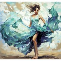 GATYZTORY Paint By Number Woman DIY Pictures By Numbers Figure Kits Drawing On Canvas Hand Painted Painting Art Gift Home Decor 20x30cm No Frame šviesiai pilka spalva