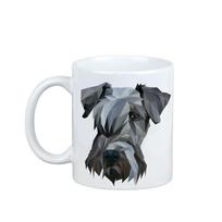 Terier Czeski, Cesky Terrier -Kubek Ze Zdjęciem I Napisem Geometryczny Pies Art-Dog