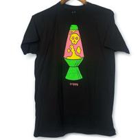 Trippy Black tshirt Size Medium Lava Lamp Skull Psychedelic S įvairiaspalvis