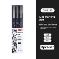 3/15Tip Black Pigment Micro-Pen Fineliner Ink Pens,Drawing Artist Illustration Pens Multiliner for Sketching Anime Manga Design