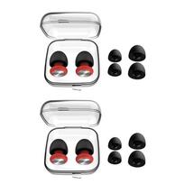 ABNR Ear Plugs For Noise Reduction Waterproof Silicone Ear Plug For Noise Reduction, Work & Noise Sensitivity raudona
