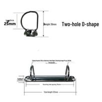 25mm Metal Ring Binder: A4/A5 Hole Punch Folder with 2-4 Holes for Planner, Card Album, Document Holder, and 3-Hole Clip Accessories