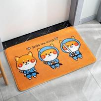 New Cartoon Mat Lovely Animals Shiba Inu Dog Penguin Pattern Carpet Bedroom Living Room Floor Rugs Home Decor Doormat Mat 40x60cm beige