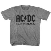 Vaikams AC/DC Back In Black Roko ir Rolo Muzikos Grupės Marškinėliai S