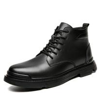 Ankle Boots Men Outdoor Leather Winter Fur Warm Man Boots Us  Hunting Boots For Men Shoes Casual Blackyu7 38 juoda