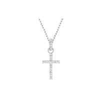 Swarovski Cross Mini Pendant Necklace Women necklaces 956722 Box+Shopping Bag white