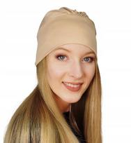 Cielisty Turban Jasmina Czapka Marszczona Bez Wzoru Także Po Chemioterapii