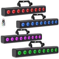 Light4Me Deco Bar 8 Rgbw Dekoratyvinė LED juosta Šviesos dekoracija Sienų ploviklis 9X4W LED Belaidis nuotolinio valdymo pultas
