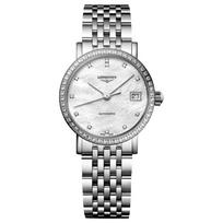 LONGINES Boya series automatic mechanical movement 30 meters waterproof mother-of-pearl dial stainless steel case stainless steel strap L4.309.0.80.6 kriaušė
