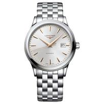 LONGINES Klasikinė serija Automatinis mechaninis judėjimas Atsparus vandeniui iki 30 metrų Madingas Šveicariškas laikrodis 40 mm Sidabrinis ciferblatas Nerūdijančio plieno korpusas L4.984.4.70.6 sidabras