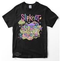 Korean high-quality loose t-shirt for men, Slipknot animated series t-shirt, short-sleeved with cartoon print for men and women, loose t-shirt S įvairiaspalvis