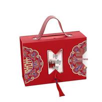 Joyful Celebration Gift Box: Chinese Style Wedding Favors with Festive Tassels Mini Red 16*9.5*5cm