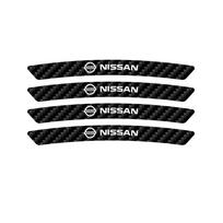 BQCABI1 For Nissan Juke Qashqai j10 j11 X-Trail Leaf Patrol Altima Micra 4Pcs Car Wheel Hub Rim Stickers Auto Decor Decals Center Cover