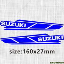 AAGJ1 Vinilinė lipdukas Suzuki lipdukas Logotipas Motociklo lipdukai Šalmo atspindintis rinkinys mėlyna