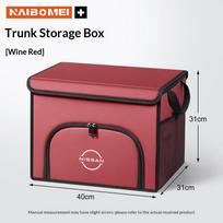 CDZIEW1 For Nissan X-Trail Qashqai Sentra Serena Tiida Teana Juke Micra Leaf Car trunk Foldable storage box shoe storage organizing box raudona