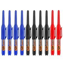 12Pcs/Set 45mm Deep Hole Long Nib Head Marker For Metal Perforating Pen Waterproof Bathroom Woodworking Decor Multi-Purpose Tool